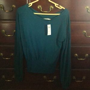 Womens Abercrombie teal top, small, NWT
